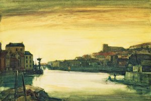 Whitby: escena del puerto de David Young Cameron